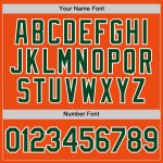 Custom Performance T-Shirt in Orange Green-White - Style 5582 for Active Wear and Sports Custom Orange Green-White Performance - Image 4