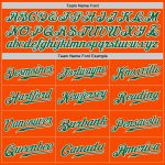 Custom Orange Kelly Green White Authentic Baseball Jersey 8335 - High Quality Sports Apparel Custom Orange Kelly Green-White - Image 4
