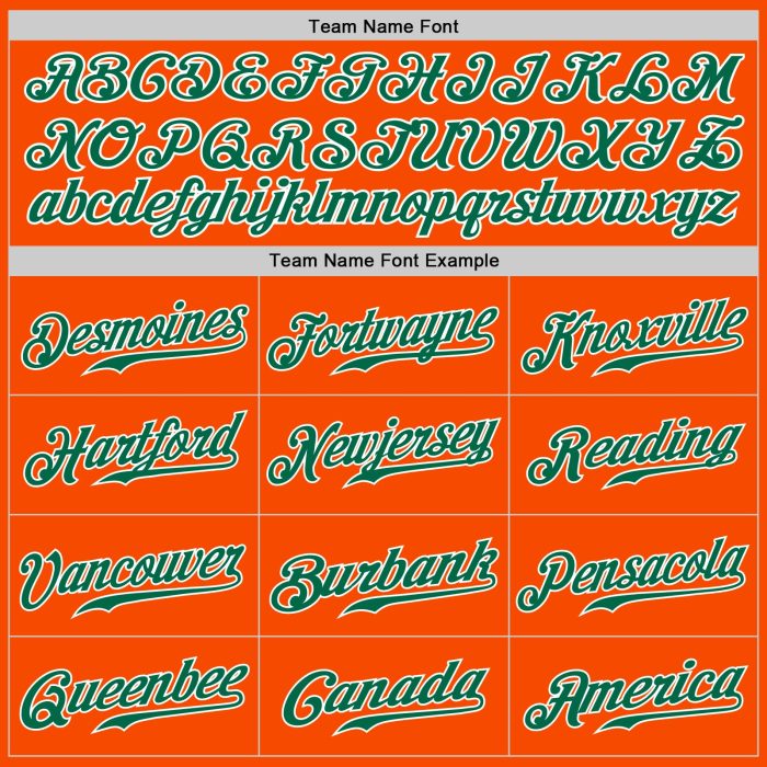 Custom Orange Kelly Green White Authentic Baseball Jersey 8335 - High Quality Sports Apparel Custom Orange Kelly Green-White - Image 4