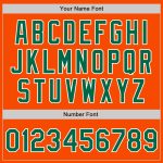 Custom Orange Kelly Green White Authentic Baseball Jersey 8335 - High Quality Sports Apparel Custom Orange Kelly Green-White - Image 5