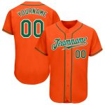 Custom Orange Kelly Green White Authentic Baseball Jersey 8335 - High Quality Sports Apparel Custom Orange Kelly Green-White