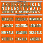 Custom Orange Kelly Green White Authentic Football Jersey - Mesh Design Custom Orange Kelly Green-White Mesh Authentic Football - Image 3