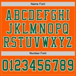 Custom Orange Kelly Green White Authentic Football Jersey - Mesh Design Custom Orange Kelly Green-White Mesh Authentic Football - Image 4