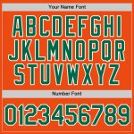Custom Performance T-Shirt in Orange, Kelly Green & White - Style 6501 Custom Orange Kelly Green-White Performance T-Shirt - Image 4