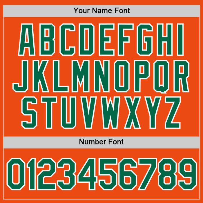 Custom Performance T-Shirt in Orange, Kelly Green & White - Style 6501 Custom Orange Kelly Green-White Performance T-Shirt - Image 4