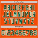 Custom Orange Kelly Green-White Unisex Softball Jersey - Two-Button Design Custom Orange Kelly Green-White Two-Button Unisex - Image 5