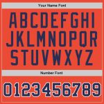 Custom Orange Navy-White Basketball Jersey - Authentic Throwback Design Custom Orange Navy-White Authentic Throwback Basketball - Image 3