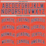 Custom Orange Navy-White Basketball Jersey - Authentic Throwback Design Custom Orange Navy-White Authentic Throwback Basketball - Image 4