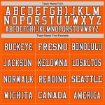 Orange Navy White Mesh Authentic Football Jersey - Customizable Team Apparel Custom Orange Navy-White Mesh Authentic Football - Image 3