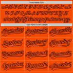 Custom Orange Black Baseball Jersey - Authentic Personalized Sports Apparel Custom Orange Orange-Black Authentic Baseball - Image 4