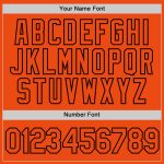 Custom Orange Black Performance T-Shirt for Men - Lightweight Breathable Activewear Custom Orange Orange-Black Performance - Image 4