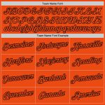 Custom Orange Black Performance T-Shirt for Men Women Style 9765 Custom Orange Orange-Black Performance T-Shirt Style 9765 - Image 3