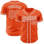Custom Orange Gray Baseball Jersey - Authentic Jersey for Fans and Players Custom Orange Orange-Gray Authentic Baseball Jersey