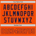 Custom Orange and Navy Baseball Jersey - Authentic Athletic Apparel Custom Orange Orange-Navy Authentic Baseball Jersey - Image 5