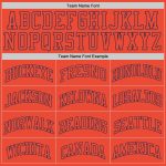 Custom Orange Navy Basketball Jersey - Authentic Throwback Design Custom Orange Orange-Navy Authentic Throwback Basketball - Image 4