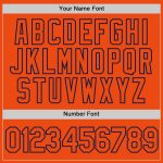 Custom Orange Navy Performance T-Shirt for Men, Style 9034 - Comfortable Activewear Custom Orange Orange-Navy Performance - Image 4