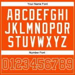 Custom Authentic Orange and White Throwback Basketball Jersey Custom Orange Orange-White Authentic Throwback Basketball Jersey - Image 4