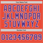 Custom Basketball Jersey - Authentic Orange Purple White Throwback Design Custom Orange Purple-White Authentic Throwback - Image 3