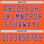 Custom Hockey Jersey - Orange Purple White Design for Fans and Players Custom Orange Purple-White Hockey Jersey - Image 4