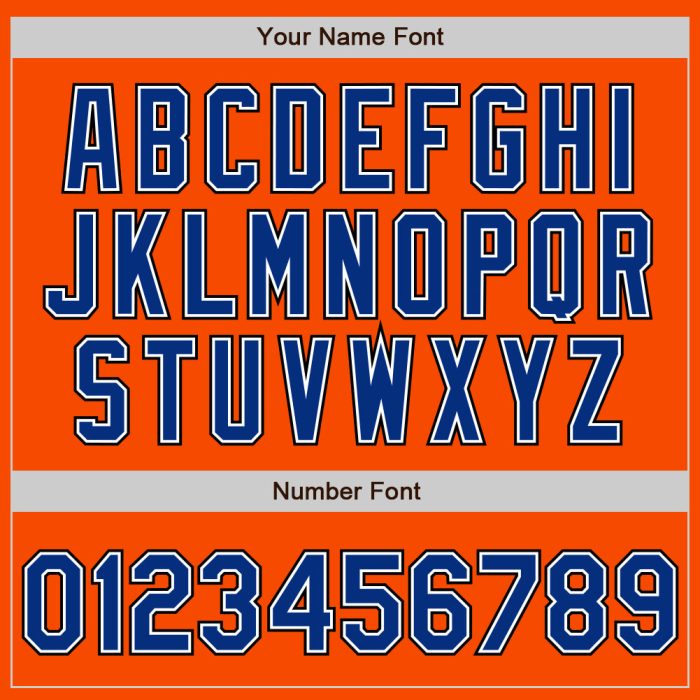 Custom Orange Black Baseball Jersey | Authentic Royal-Black Design Custom Orange Royal-Black Authentic Baseball Jersey - Image 5