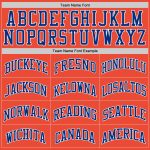 Custom Orange Royal White Basketball Jersey Authentic Throwback Style Custom Orange Royal-White Authentic Throwback Basketball - Image 4