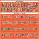 Custom Performance T-Shirt Long Sleeve Gray-White Orange for Active Wear Custom Orange Steel Gray-White Long Sleeve Performance - Image 4