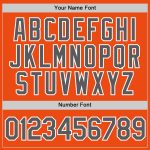 Custom Performance T-Shirt in Orange Steel Gray and White - Stylish Sportswear for Active Lifestyle Custom Orange Steel Gray-White - Image 4