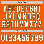 Custom Orange White Green Authentic Throwback Football Jersey - Mesh Design Custom Orange White-Kelly Green Mesh Authentic - Image 4