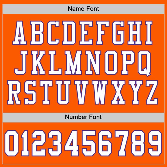 Orange White Purple Custom Mesh Throwback Football Jersey - Authentic Fit Custom Orange White-Purple Mesh Authentic Throwback - Image 4