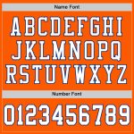 Custom Orange White-Royal Authentic Football Jersey - Mesh Throwback Style Custom Orange White-Royal Mesh Authentic Throwback - Image 4