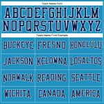 Custom Panther Blue Long Sleeve Performance T-Shirt Navy White Mens Activewear Custom Panther Blue Navy-White Long Sleeve - Image 4