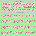Authentic Split Fashion Baseball Jersey in Custom Pea Green and Pink-White Custom Pea Green Pink-White Authentic Split Fashion - Image 5