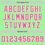 Authentic Split Fashion Baseball Jersey in Custom Pea Green and Pink-White Custom Pea Green Pink-White Authentic Split Fashion - Image 4