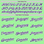 Custom Split Fashion Baseball Jersey in Pea Green, Purple & White - Authentic Design Custom Pea Green Purple-White Authentic - Image 5