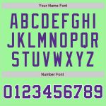 Custom Split Fashion Baseball Jersey in Pea Green, Purple & White - Authentic Design Custom Pea Green Purple-White Authentic - Image 4