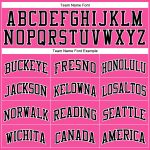 Custom Basketball Jersey Pink Black White Authentic Throwback Design Custom Pink Black-White Authentic Throwback Basketball - Image 3