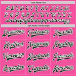 Custom Varsity Letterman Jacket Two Tone Pink Green White Full Snap Bomber Custom Pink Green-White Bomber Full-Snap Varsity - Image 4