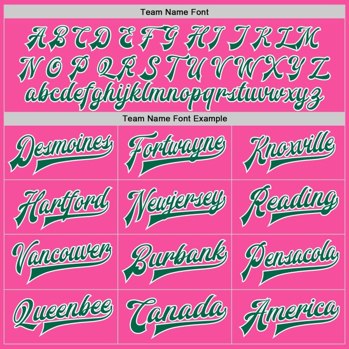 Custom Pink Green White Varsity Letterman Bomber Jacket Full-Snap Design Custom Pink Kelly Green-White Bomber Full-Snap Varsity - Image 4