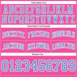 Authentic Custom Pink Light Blue White Throwback Basketball Shorts Custom Pink Light Blue-White Authentic Throwback Basketball - Image 3