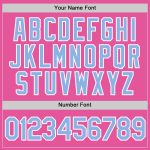 Custom Performance T-Shirt in Pink, Light Blue, and White - Stylish Athletic Wear for Men and Women Custom Pink Light Blue-White - Image 4