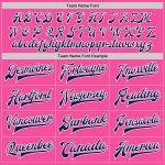 Custom Pink Navy White Bomber Varsity Letterman Jacket Full-Snap Design for Men and Women Custom Pink Navy-White Bomber Full-Snap - Image 4