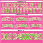 Custom Pink Neon Green White Authentic Basketball Shorts - Throwback Style Custom Pink Neon Green-White Authentic Throwback - Image 3