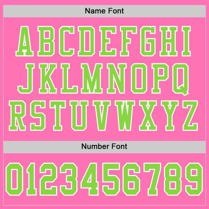 Custom Pink Neon Football Jersey - Authentic Green White Mesh Design Custom Pink Neon Green-White Mesh Authentic Football - Image 4