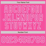 Custom Pink White Bomber Jacket for Women - Full-Snap Varsity Letterman Fashion Jacket Custom Pink Pink-White Bomber Full-Snap - Image 5