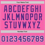 Custom Pink Purple White Basketball Jersey - Authentic Throwback Style Custom Pink Purple-White Authentic Throwback Basketball - Image 3