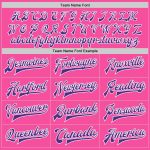 Custom Bomber Jacket Pink Purple White Varsity Full-Snap Letterman Custom Pink Purple-White Bomber Full-Snap Varsity Letterman - Image 4