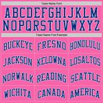 Custom Pink White Authentic Basketball Jersey - Royal Throwback Style Custom Pink Royal-White Authentic Throwback Basketball - Image 4