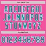 Custom Pink Teal White Softball Jersey Unisex Two-Button Design, Soft and Comfortable Custom Pink Teal-White Two-Button Unisex - Image 5