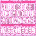 Breast Cancer Awareness Custom 3D Pattern Long Sleeve Performance T-Shirt in Pink & White Custom Pink White Breast Cancer - Image 4