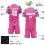 Custom Pink White Camo Soccer Jersey for Sublimation | Performance Uniform Custom Pink White-Camo Sublimation Soccer Uniform - Image 3